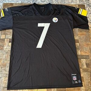 Steelers Football Jersey NFL Roethlisberger #7 Size XL
